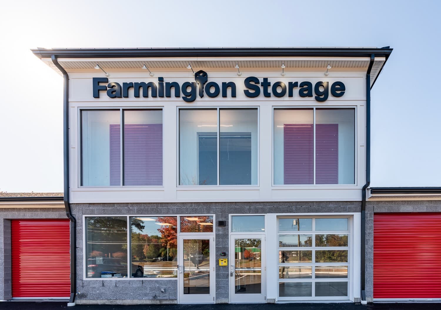 Farmington Storage main building entrance